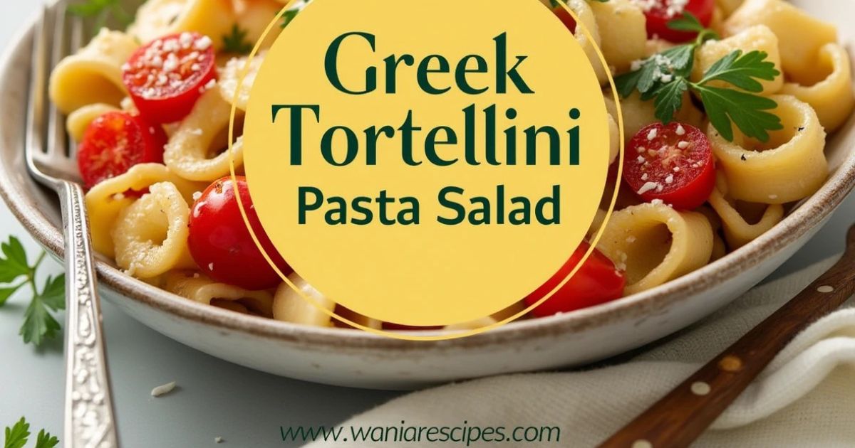 Greek Tortellini Pasta Salad