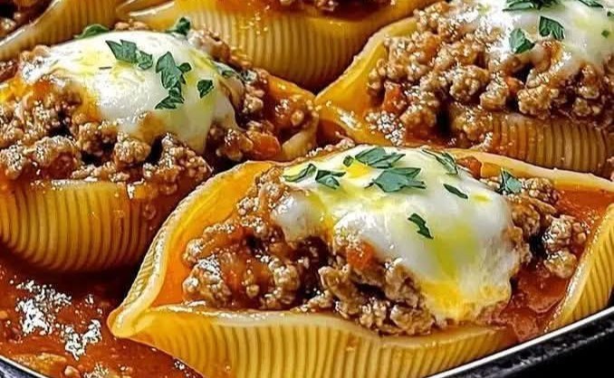 Beef-Stuffed Shells & Creamy Ricotta Filling