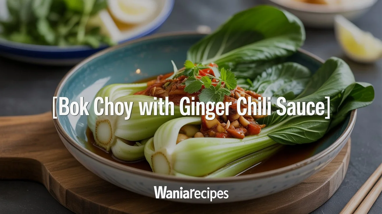 Bok Choy with Ginger Chili Sauce