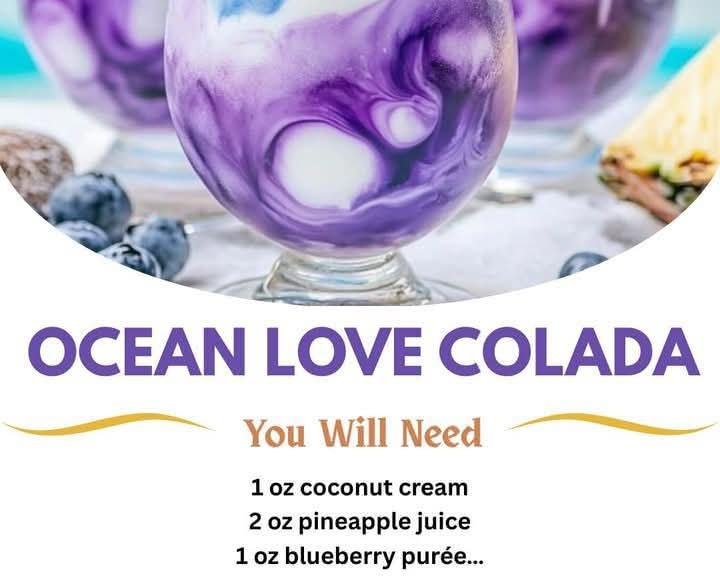 Ocean Love Colada cocktail