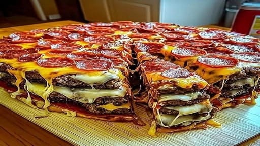 Cheeseburger Pizza