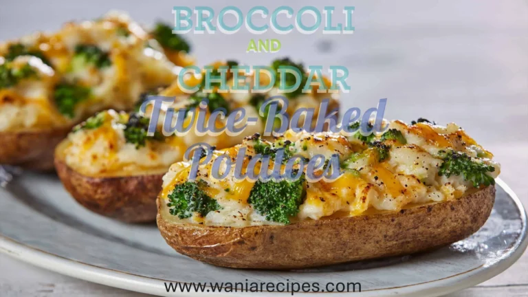 Broccoli and Cheddar Twice-Baked Potatoes