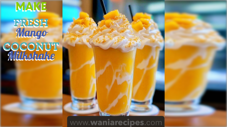 Make Fresh Mango Coconut Milkshake