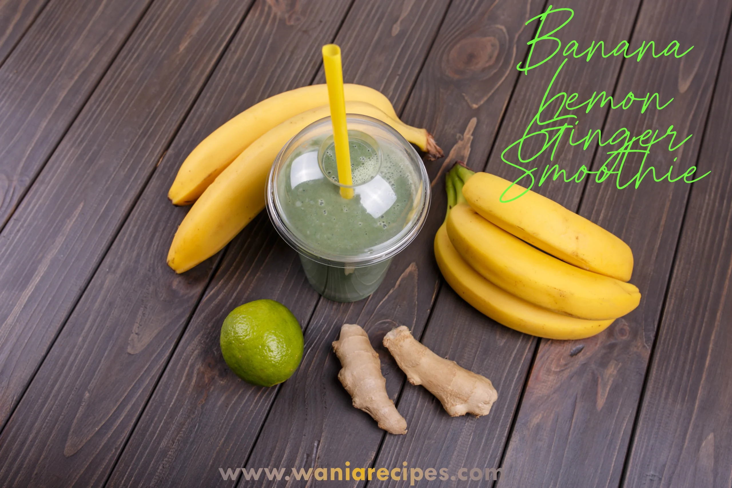 Banana Lemon Ginger Smoothie