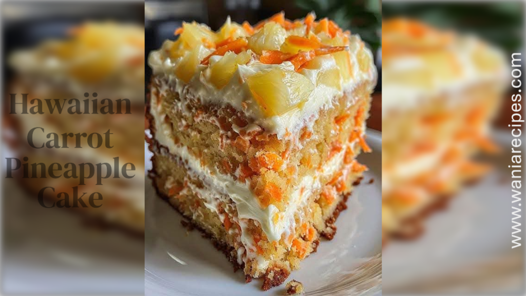 Hawaiian Carrot Pineapple Cake