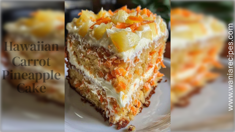 Hawaiian Carrot Pineapple Cake