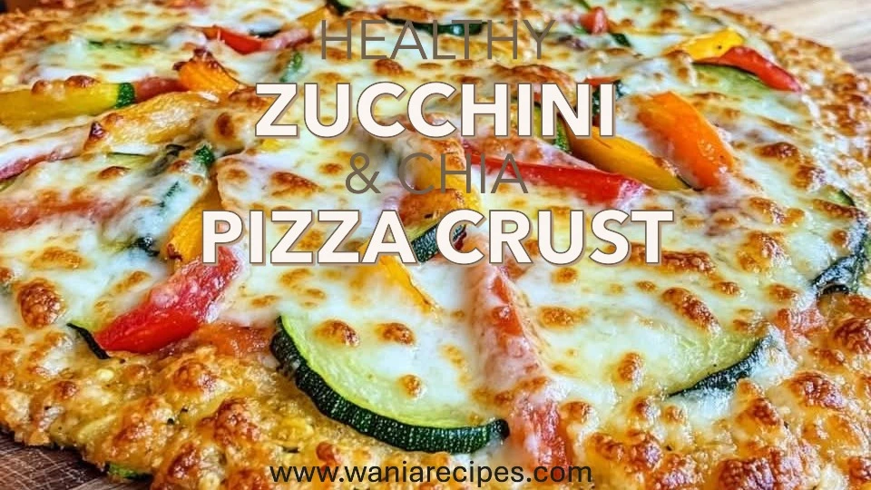 Healthy Zucchini & Chia Pizza Crust