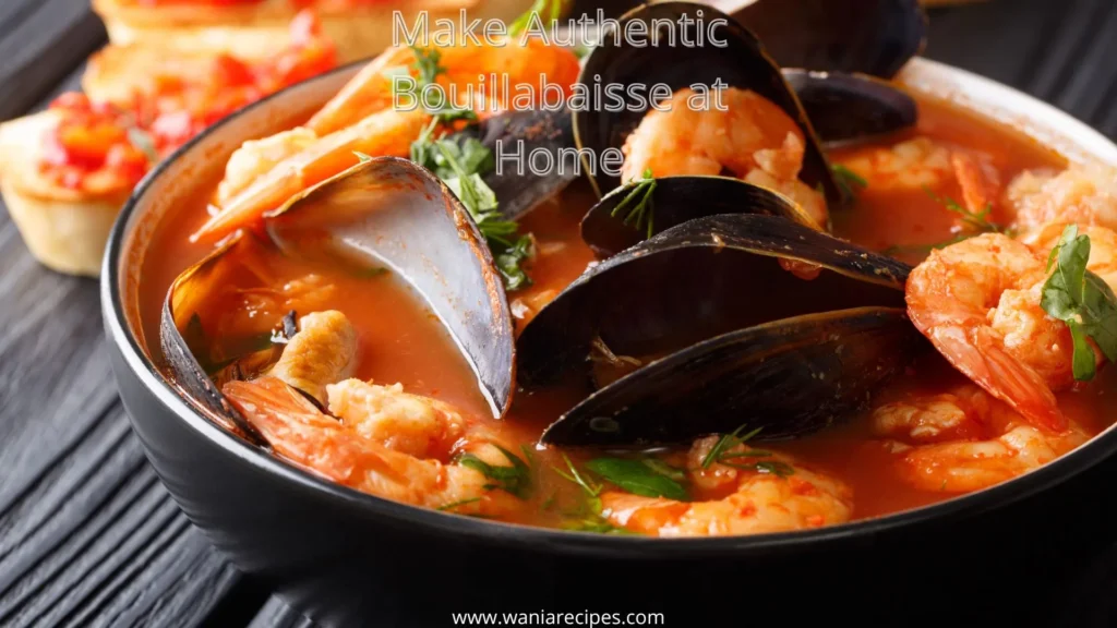Authentic Bouillabaisse seafood