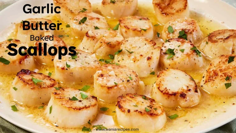 Garlic Butter Baked Scallops