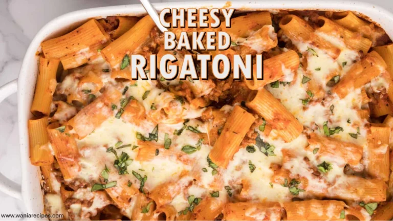 Cheesy Baked Rigatoni