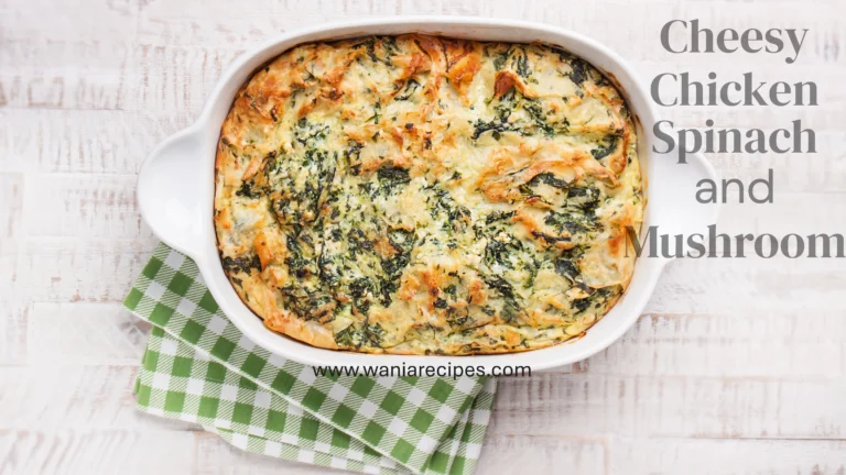 Cheesy Chicken Spinach and Mushroom
