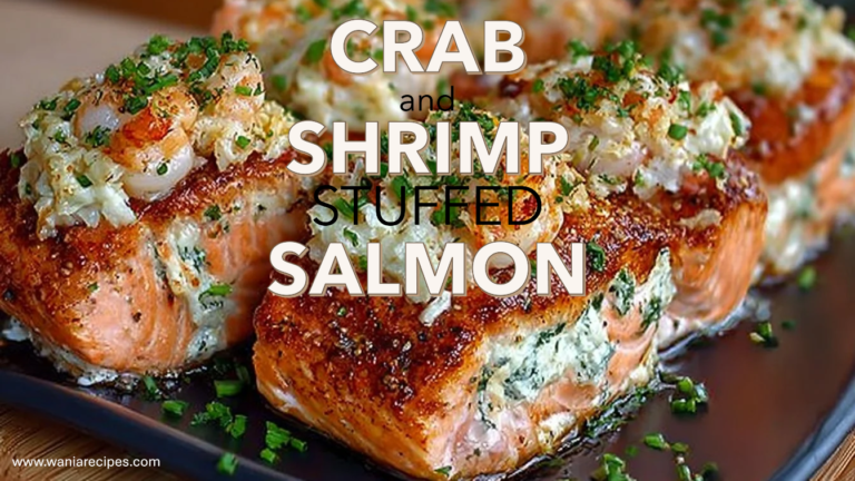 Crab and Shrimp Stuffed Salmon