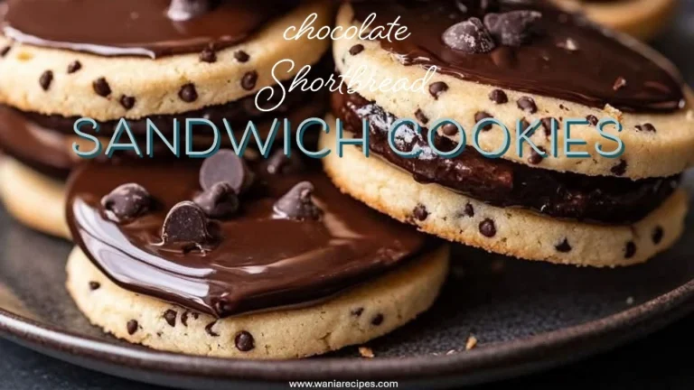 chocolate Shortbread Sandwich Cookies