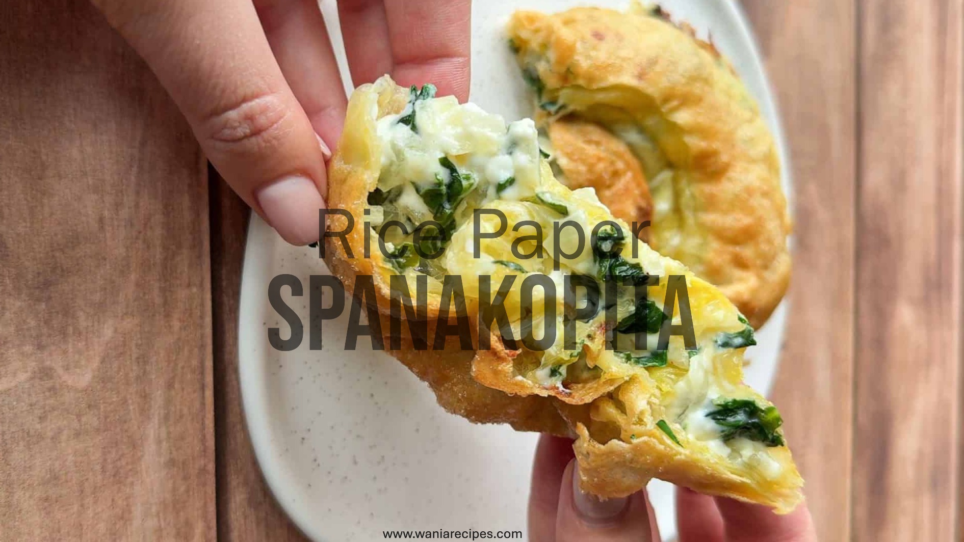 Rice Paper Spanakopita