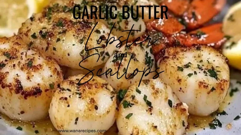 Garlic Butter Lobster and Scallops