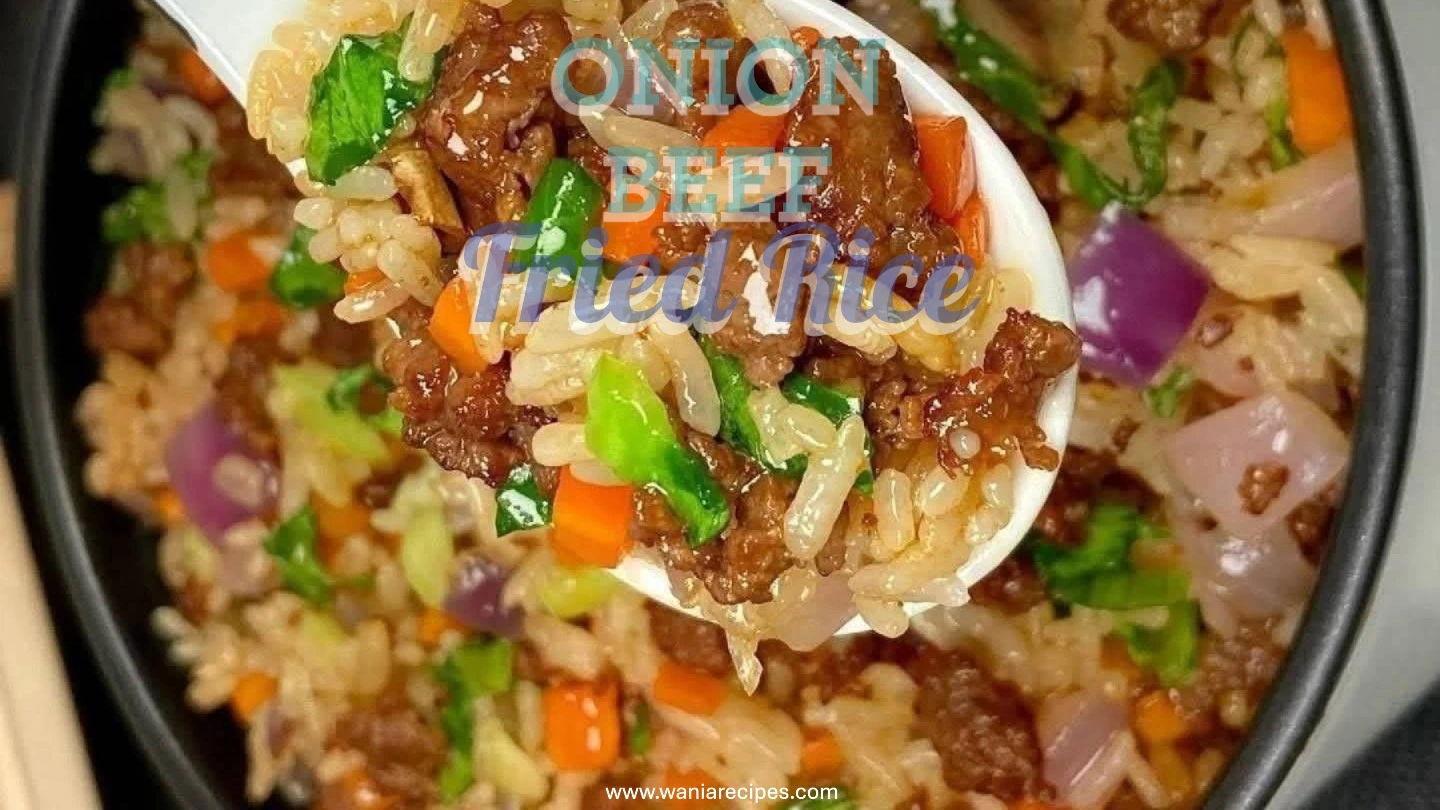 Onion Beef Fried Rice