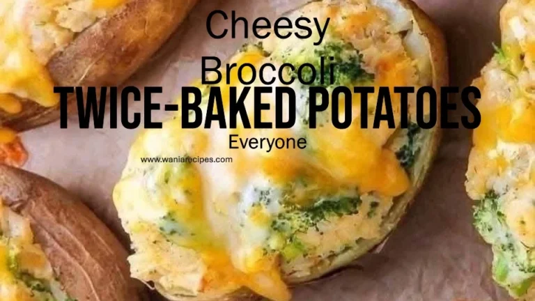 Creamy Broccoli & Cheddar Twice-Baked Potatoes