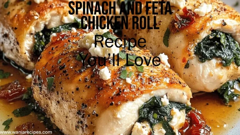 Spinach and Feta Chicken Roll Recipe