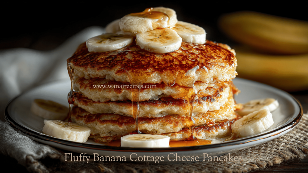 Banana Cottage Cheese Pancakes