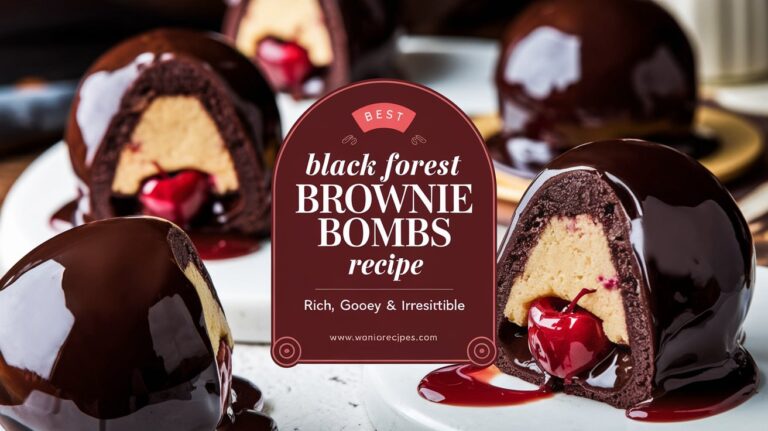 Black Forest Brownie Bombsb