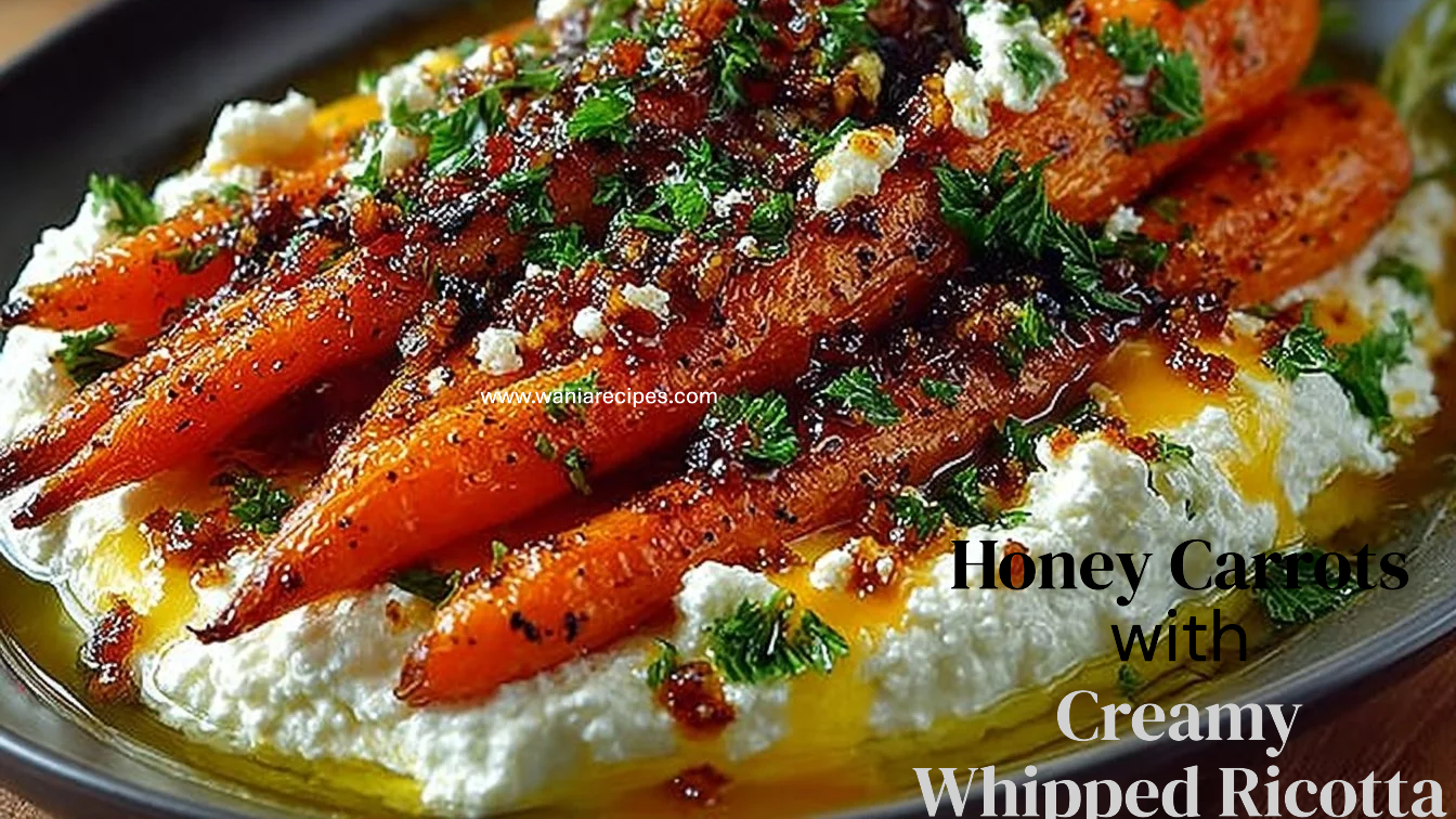 Roasted Carrots with Whipped Ricotta & Hot Honey