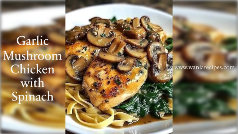 Garlic Mushroom Chicken with Spinach