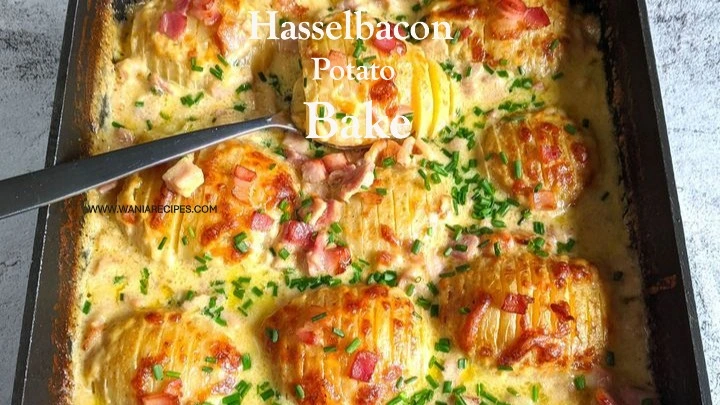 Hasselbacon potato bake