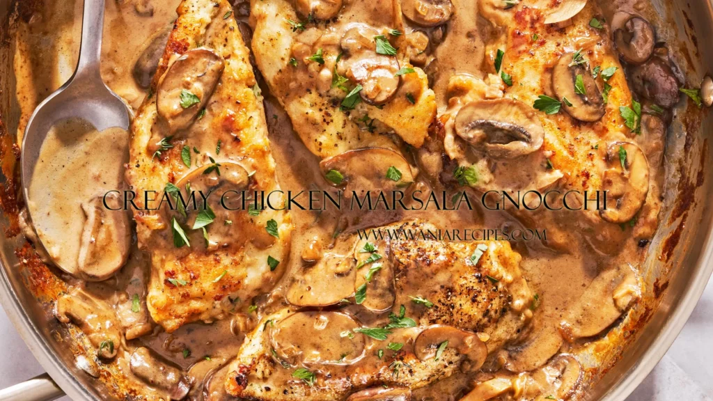 Creamy Chicken Marsala Gnocchi