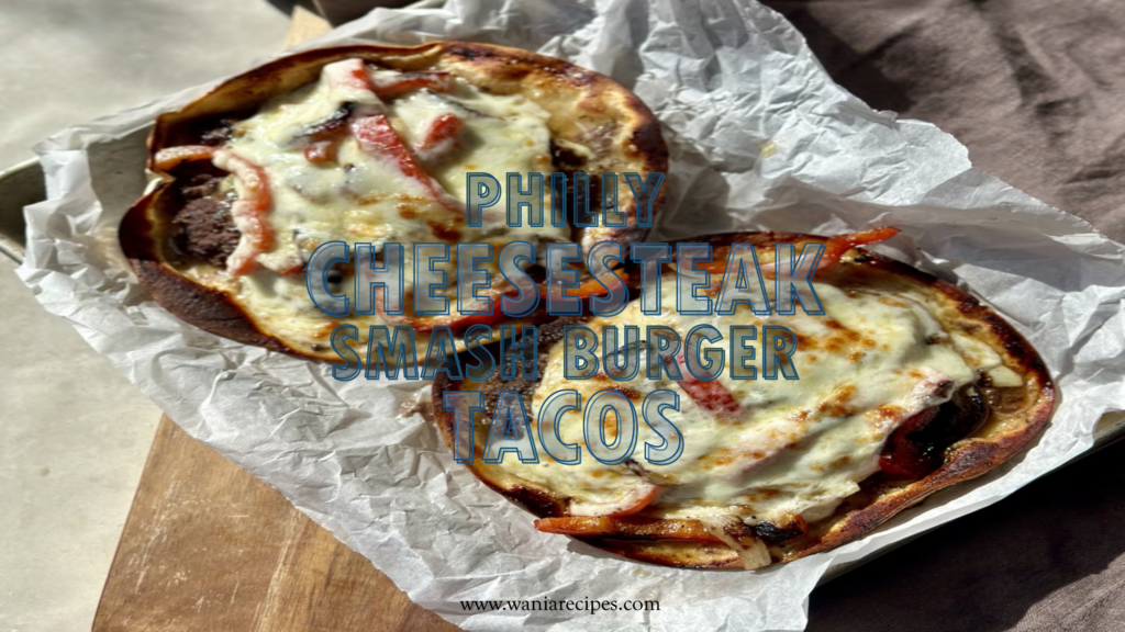 Philly Cheesesteak Smash Burger Tacos