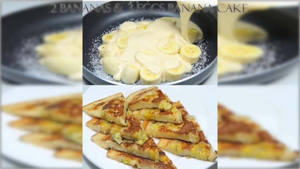 2 Bananas & 3 Eggs Banana Cake