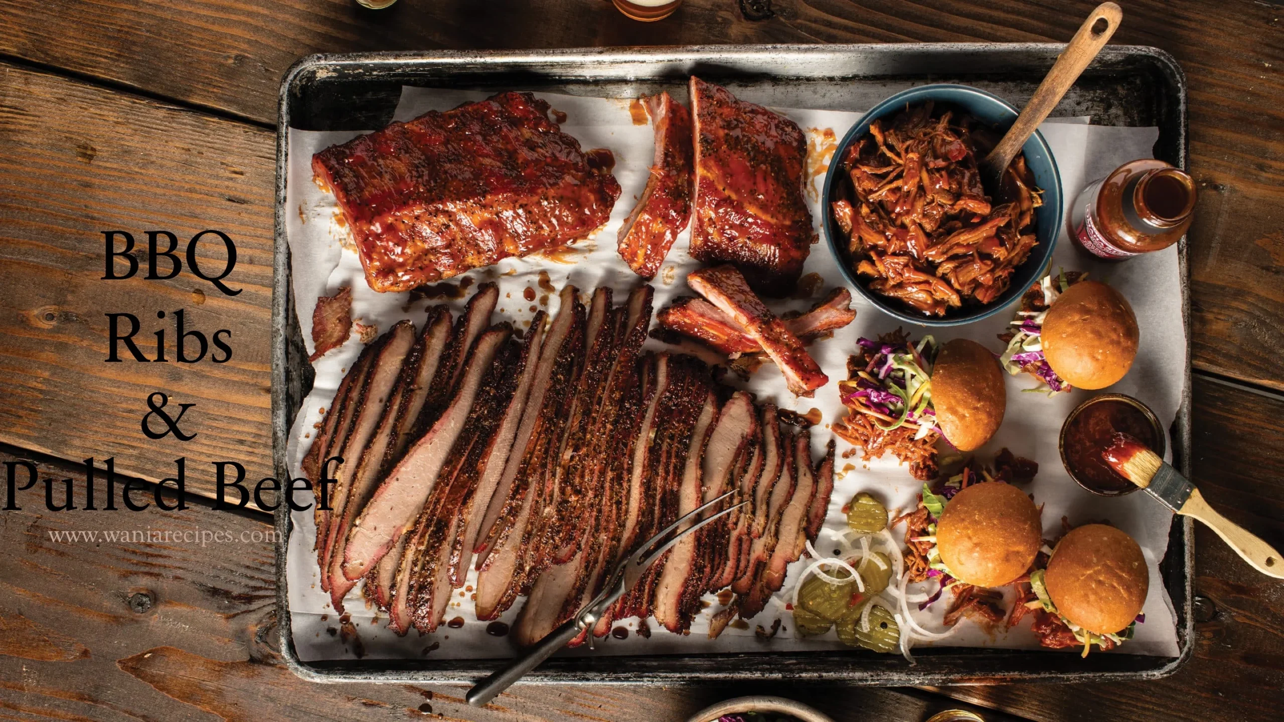 BBQ Ribs & Pulled Beef